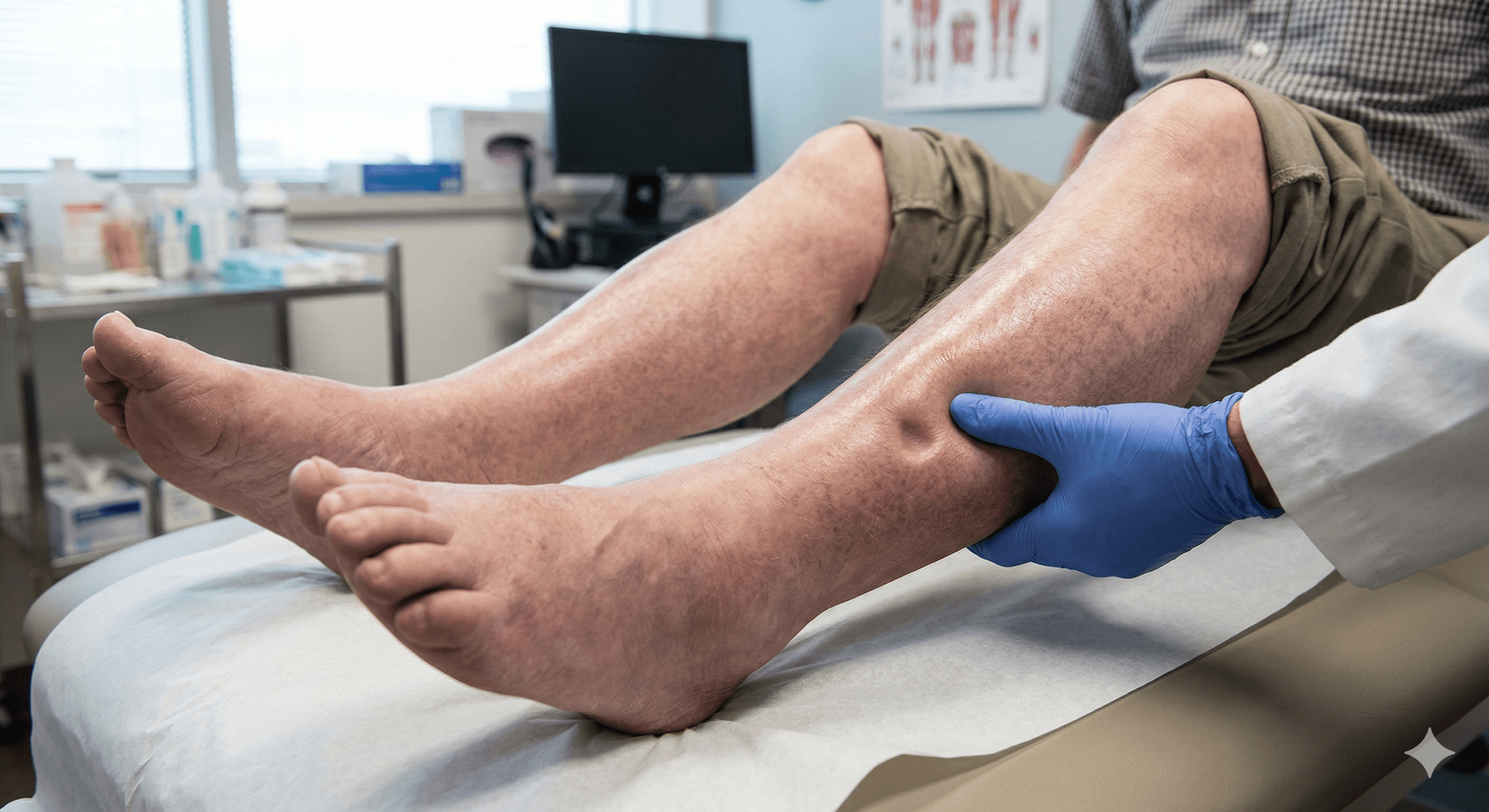 Hinchazón en las piernas y los pies